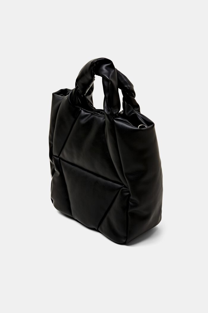 Gesteppte Tote Bag in Lederoptik