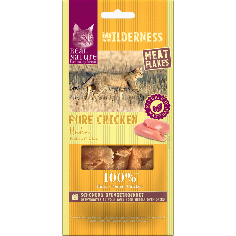 REAL NATURE Snacks REAL NATURE WILDERNESS Meat Flakes 12x10g Pure Chicken