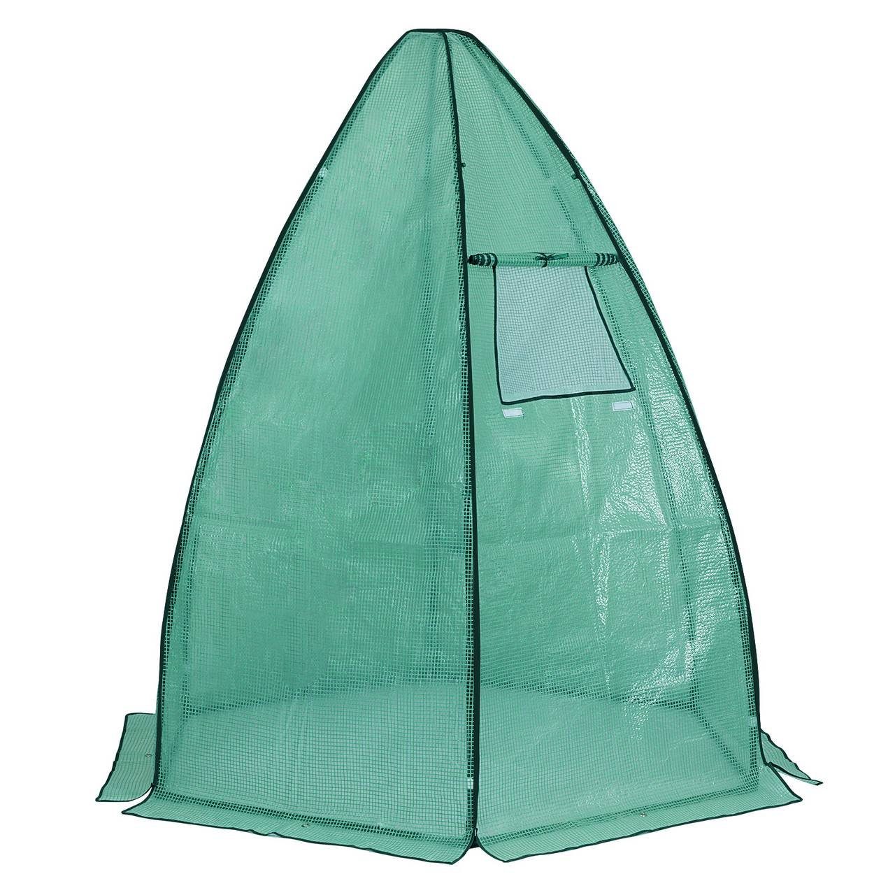 Woltu Foliengewächshaus, BxTxH: 160 x 160 x 180,00 cm, PE halbtransparente Tomatenhaus, Winterschutz