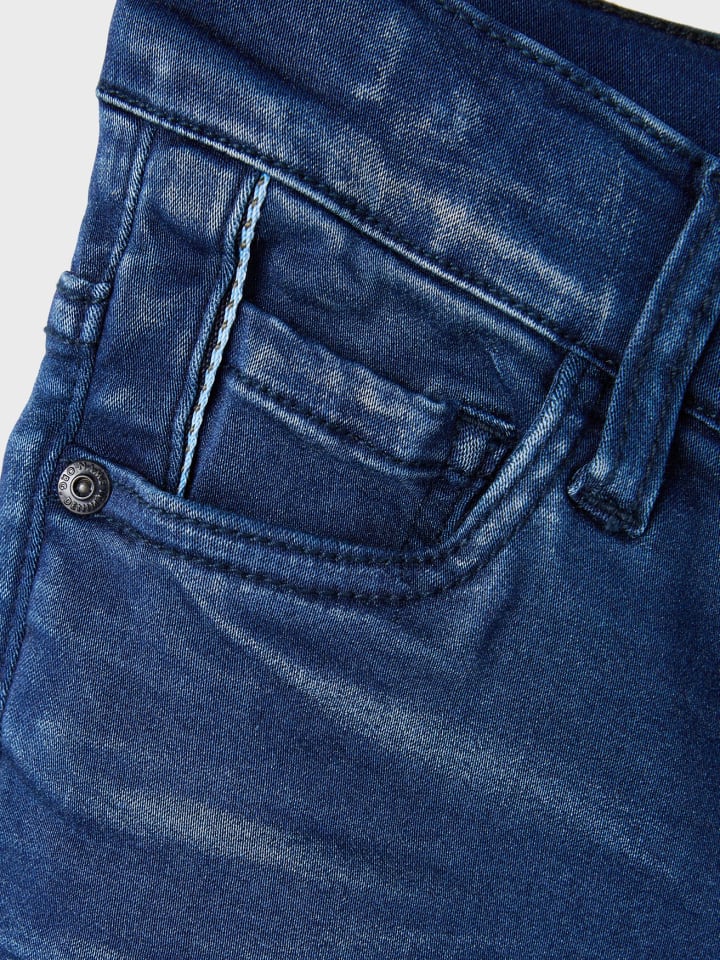 name it Stretch Jeans Slim Fit NKMTHEO in Dunkelblau günstig kaufen