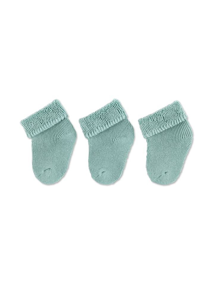 Sterntaler Erstlingssocken 3er-Pack uni in hellgrün günstig kaufen onesize