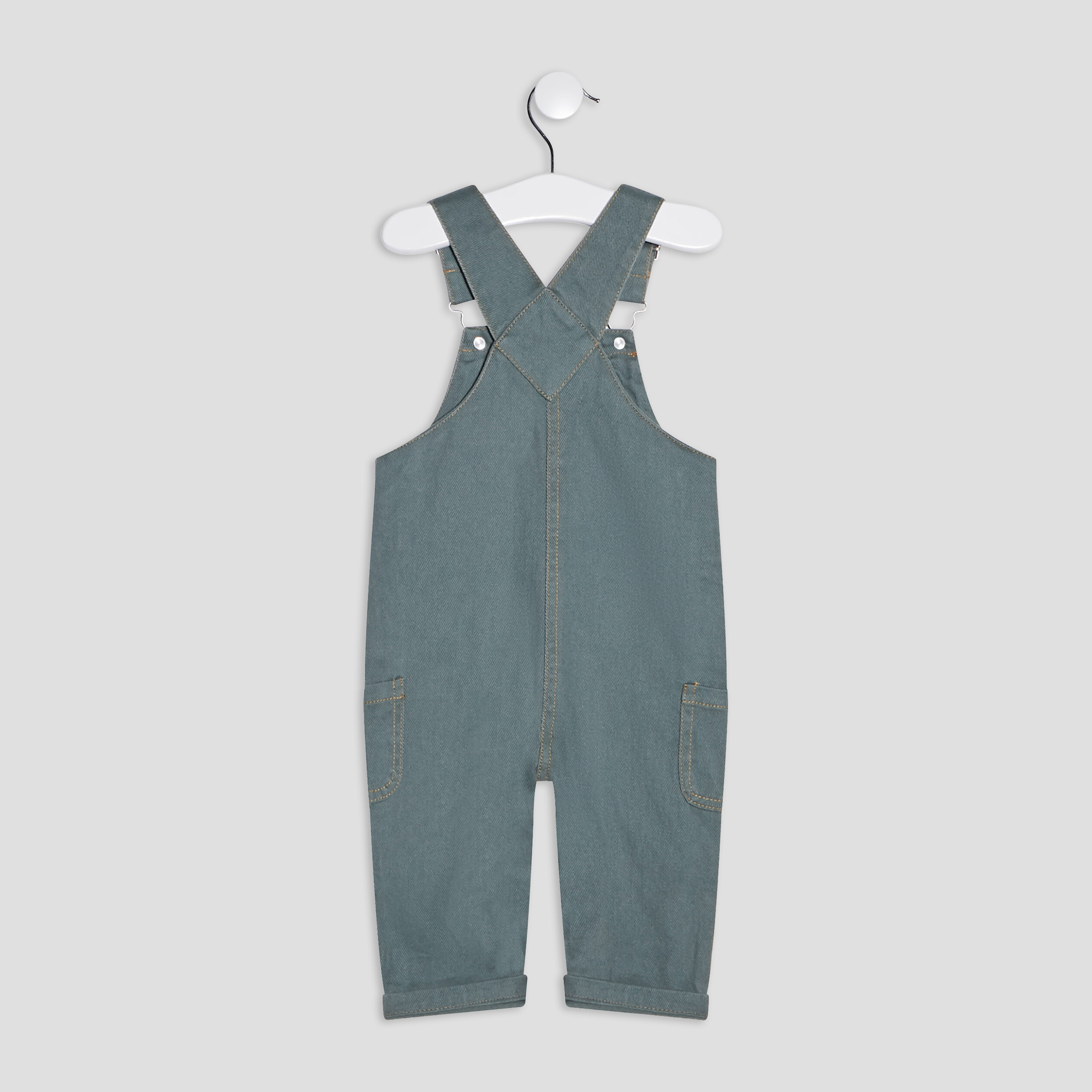 Salopette Creeks vert kaki bébé garçon | La Halle