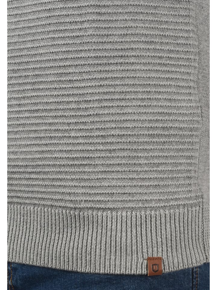 INDICODE Troyer IDRichard 35421MM Strickpulli mit Stehkragen in Grau günstig kaufen