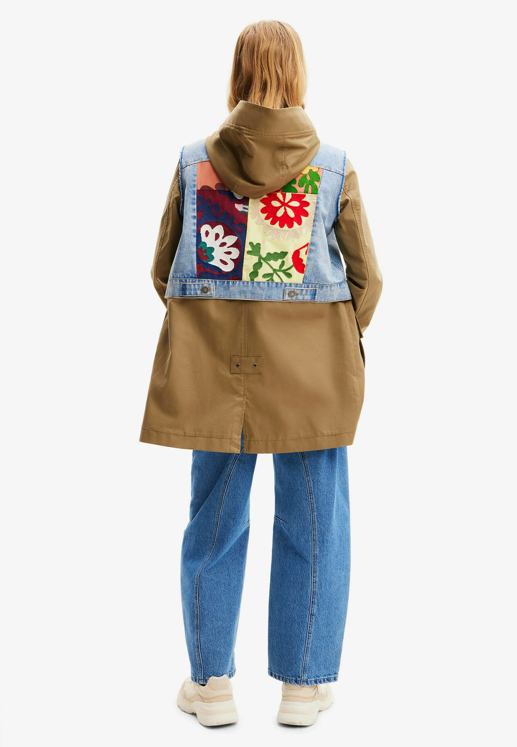 Desigual HÍBRIDO 2 EN 1 BORDADO - Parka