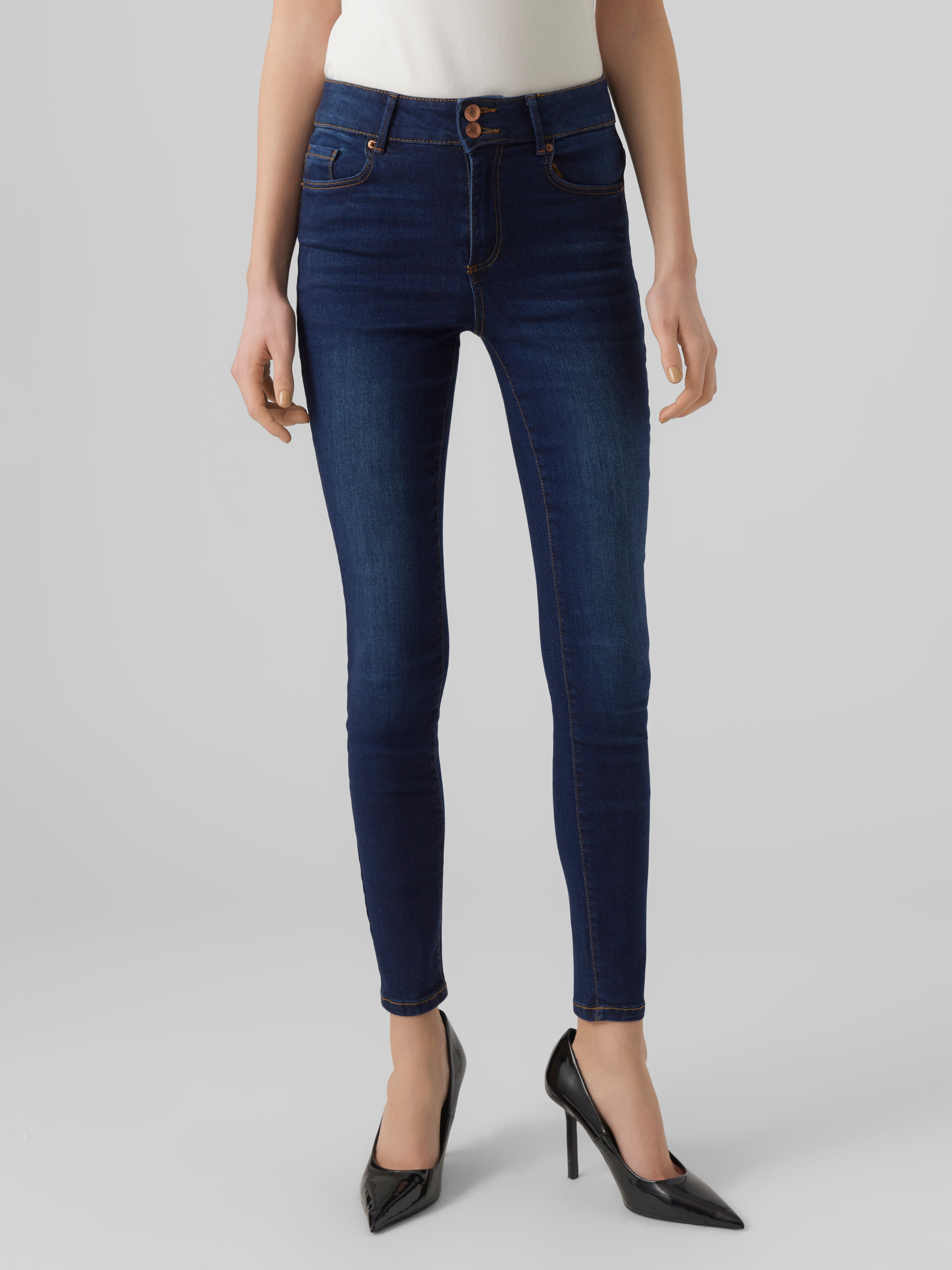 VMSOPHIA Hohe Taille Skinny Fit Jeans