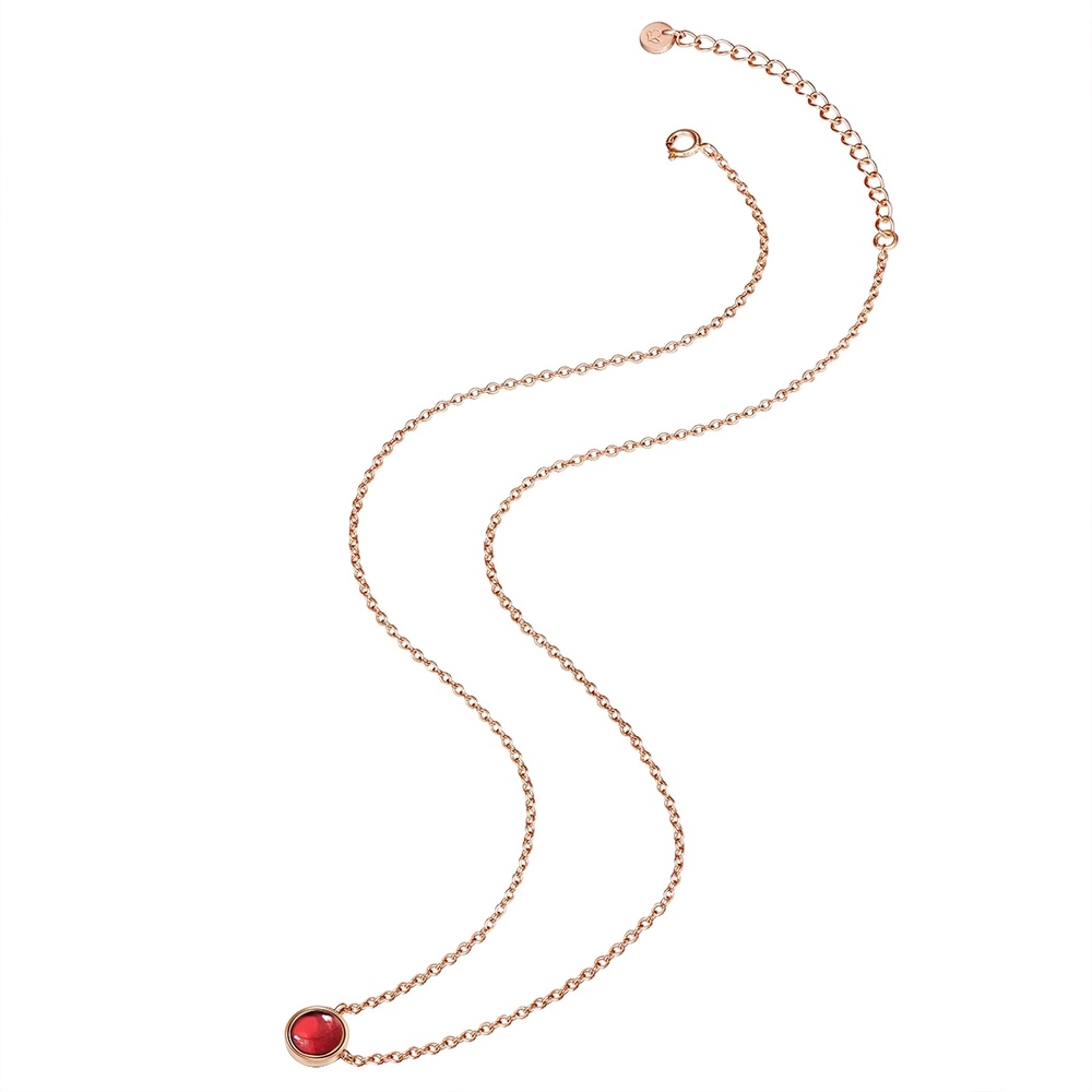 Glanzstücke München Collier en argent Argent sterling Grenat en Or rose collier