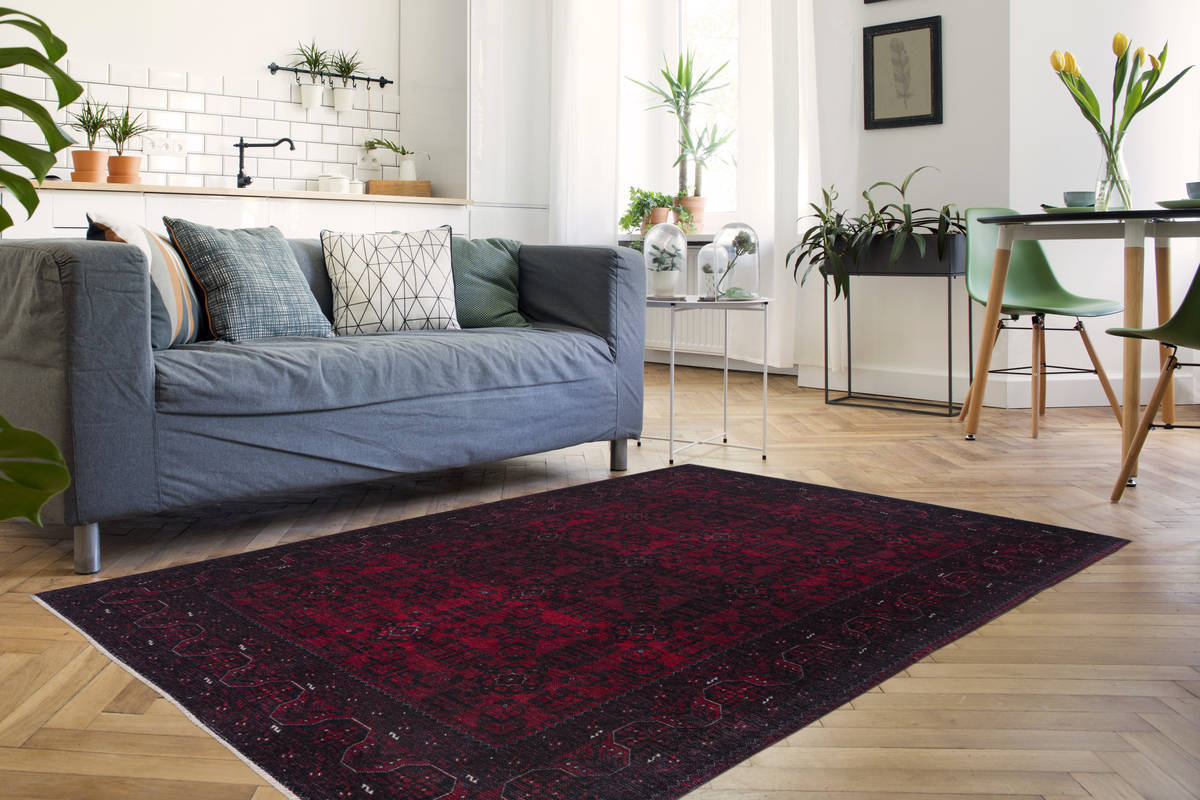 Padiro Teppich Dunkelrot 120cm x 170cm