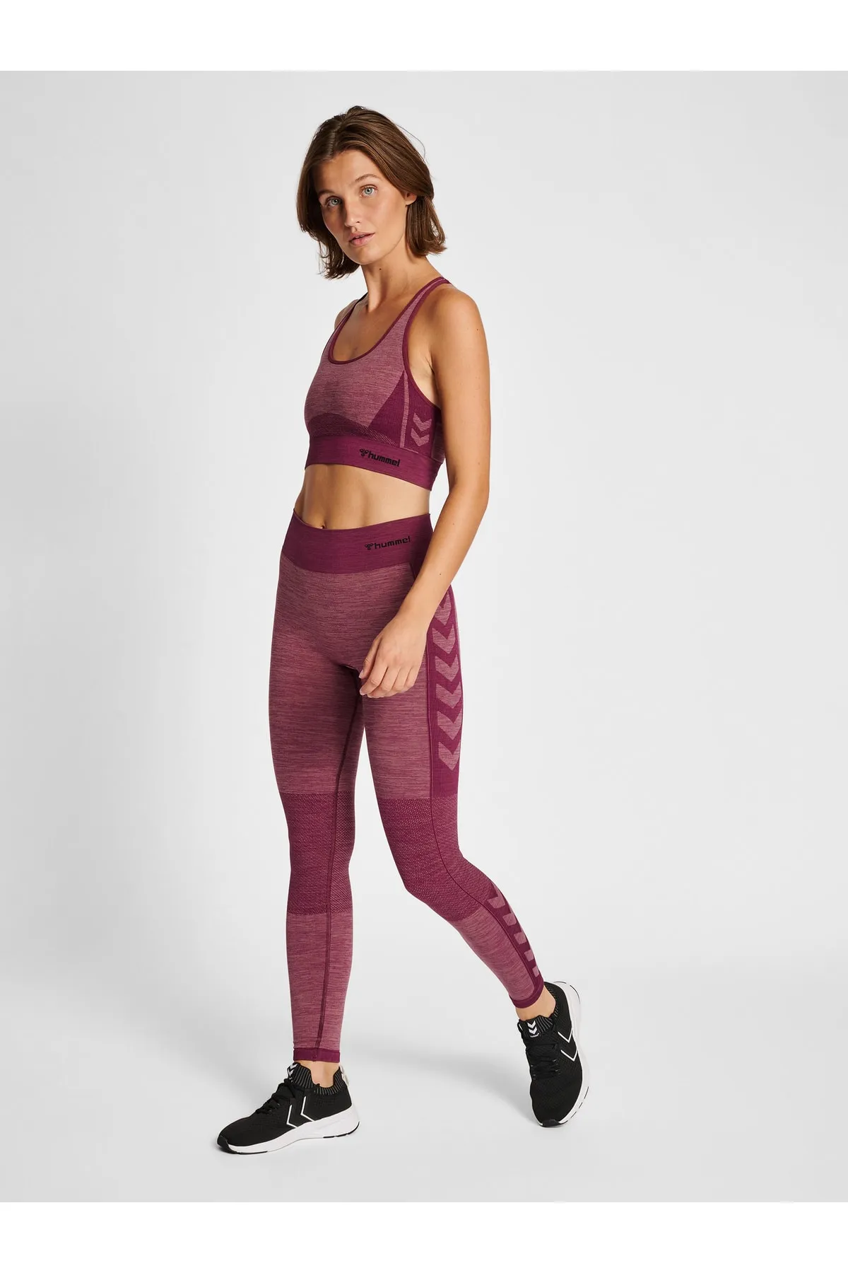 hummel  Sport-Leggings - Lila - Mittlerer Bund