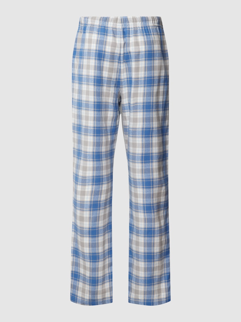 Pyjama-Hose mit elastischem Bund in blau