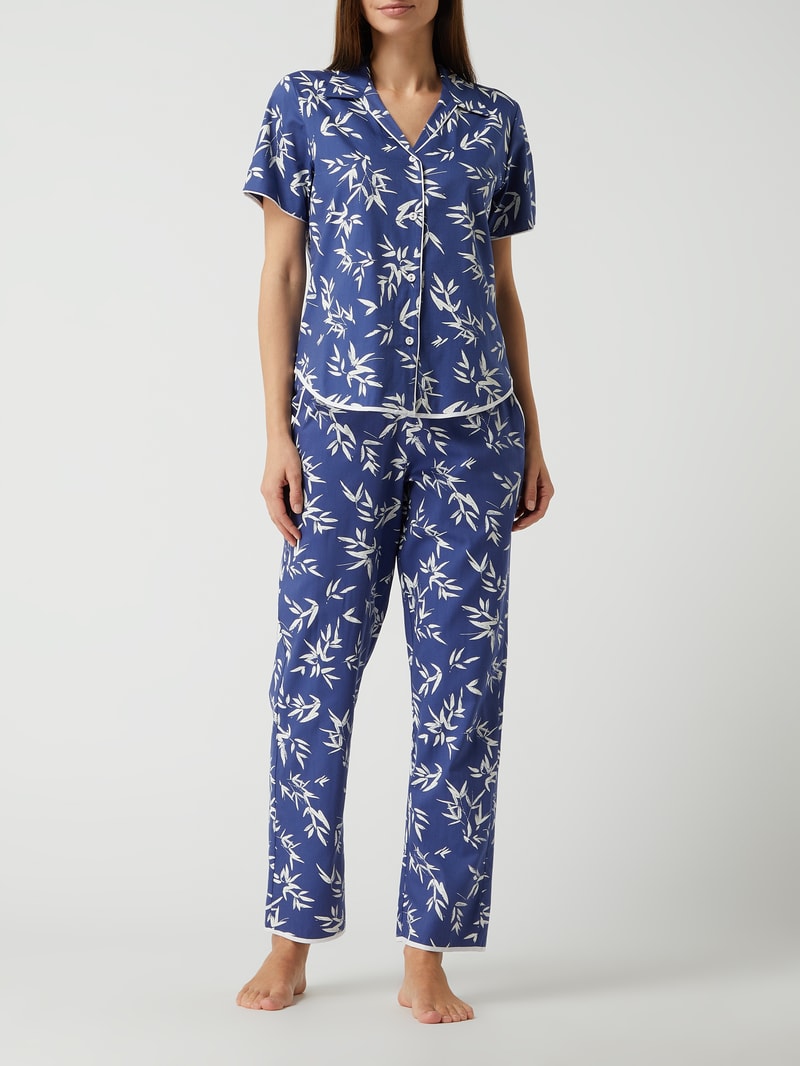Pyjama-Oberteil mit Modal-Anteil Modell 'Libby' in dunkelblau
