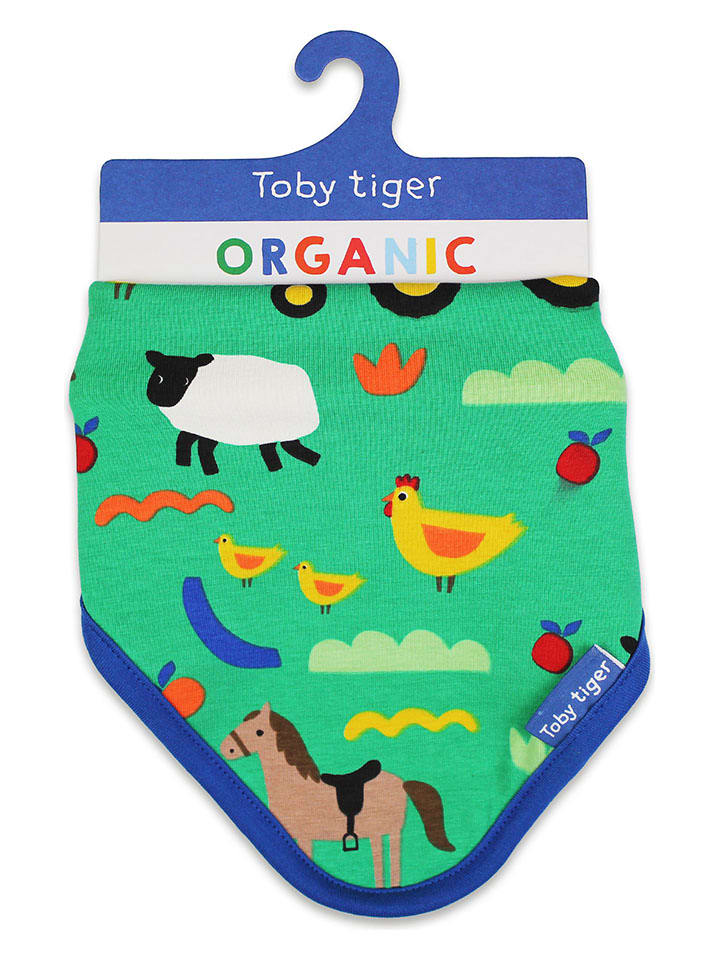 Toby Tiger Dreieckstuch in Grün - (L)32 x (B)22 cm günstig kaufen onesize