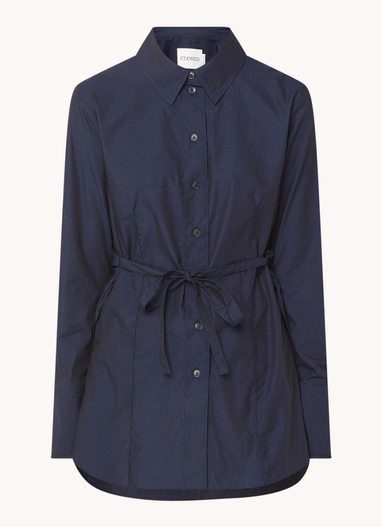 CLOSED Longline blouse with tie belt