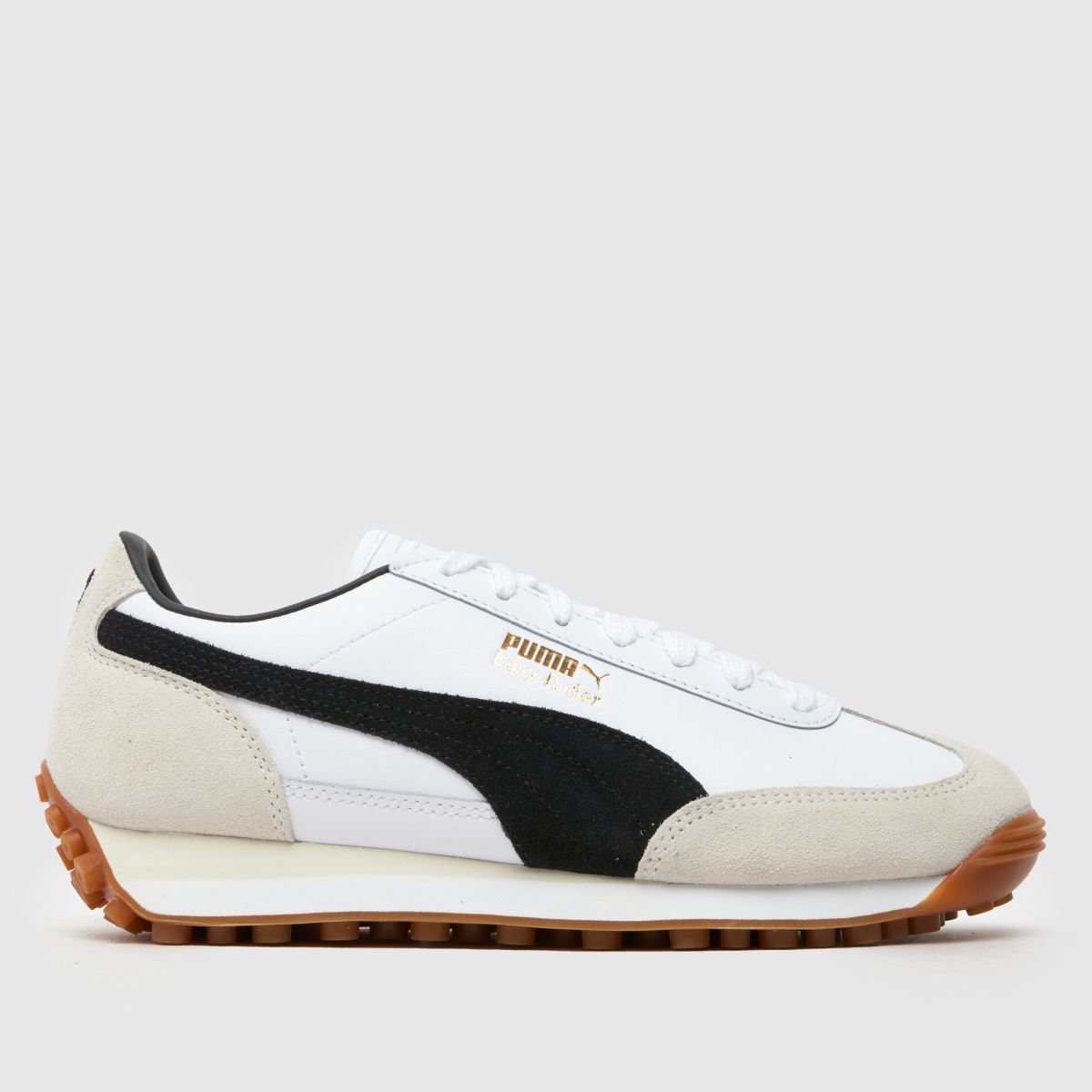 PUMA vita och svarta Easy Rider vintage-sneakers för barn