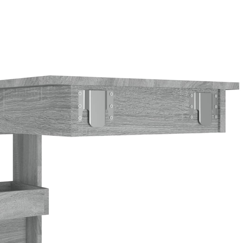 möbelando Tresentisch 3013730 (LxBxH: 45x102x103,5 cm), aus Holzwerkstoff in Grau Sonoma