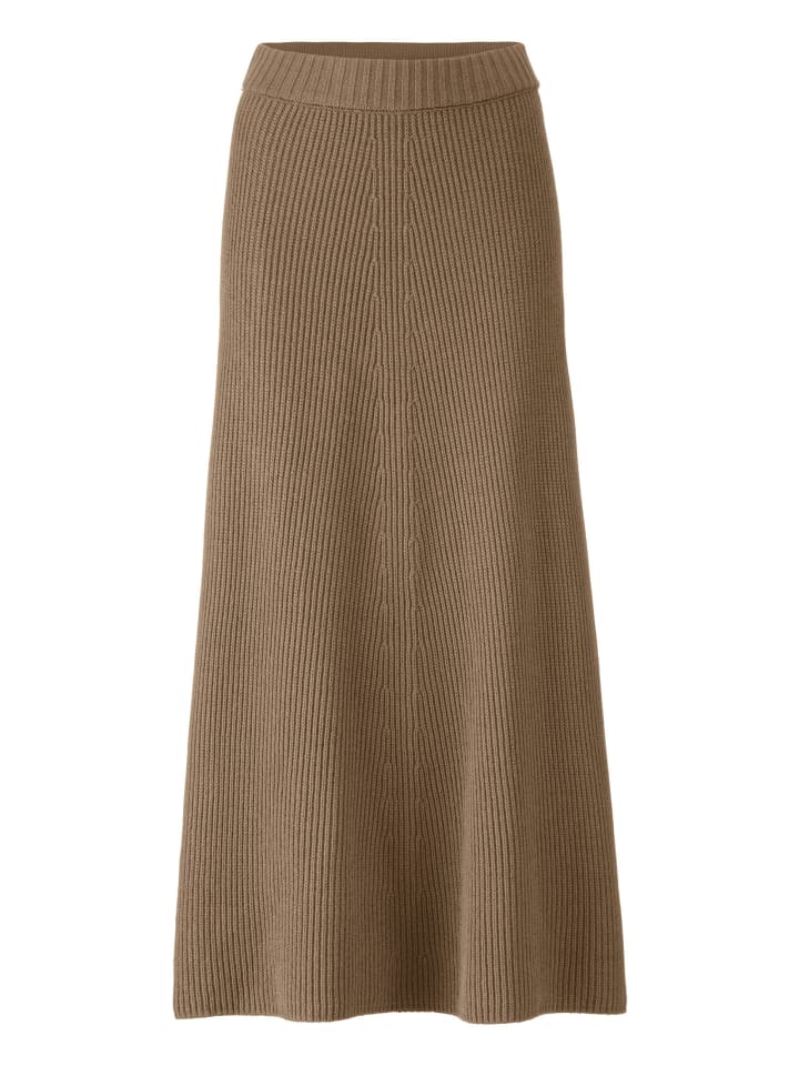 Hessnatur Strickrock Midi Regular in camel günstig kaufen