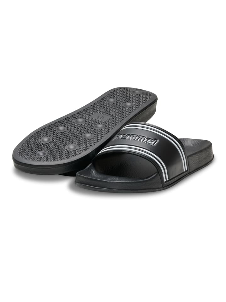 Hummel Hummel Badelatschen Pool Slide Erwachsene in BLACK/WHITE günstig kaufen 38