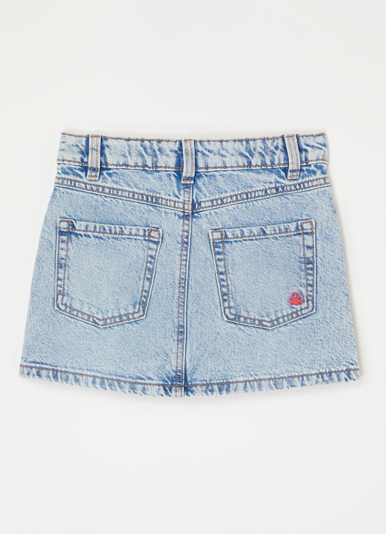 Benetton Jeansrock mit Strasssteinen