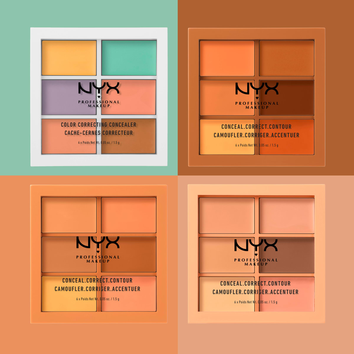 Contouringpalette 3C Color Correcting 04, 9 g