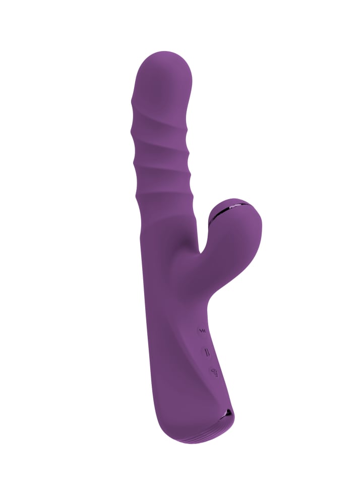 Javida Rabbitvibrator 3 Function Rabbit Vibrator in lila günstig kaufen 24 cm