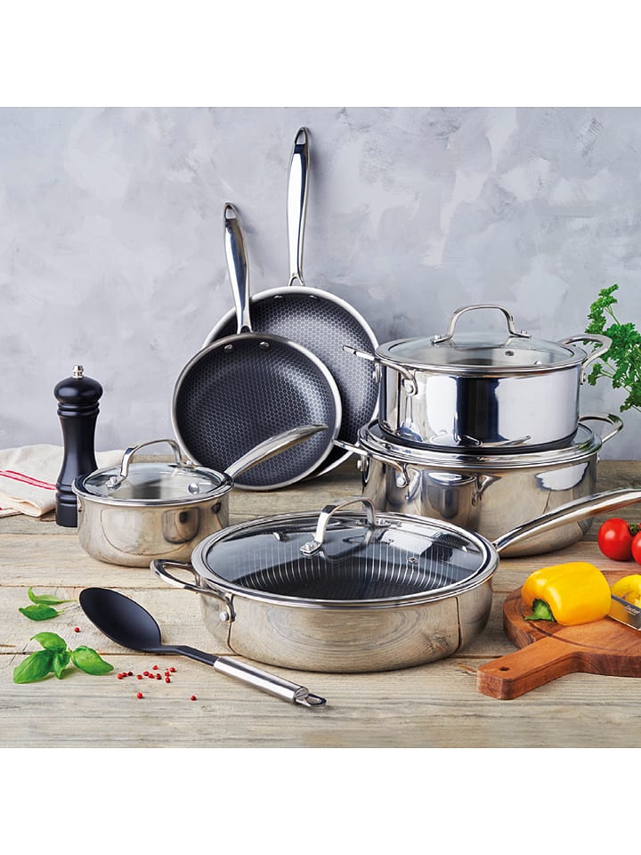 Sauter 9tlg. Kochgeschirr-Set in Silber günstig kaufen onesize
