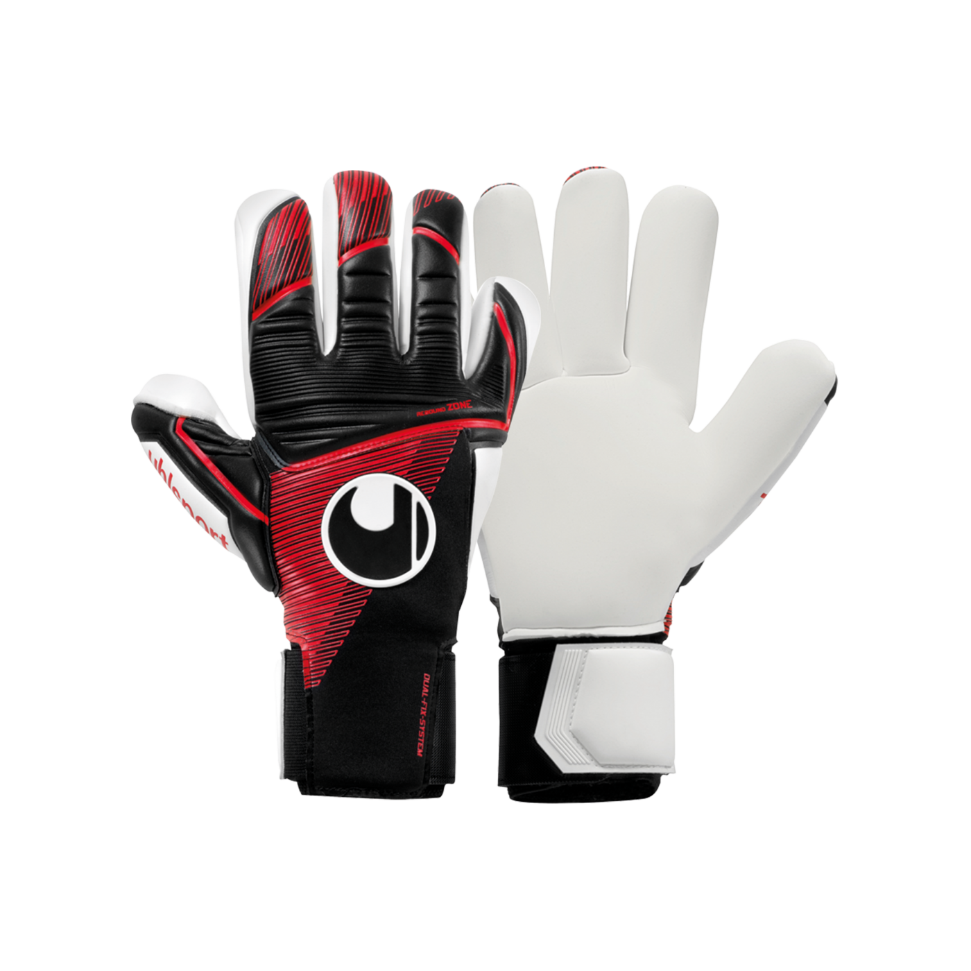 Uhlsport Powerline Absolutgrip Finger Surround TW-Handschuhe Schwarz Rot F01