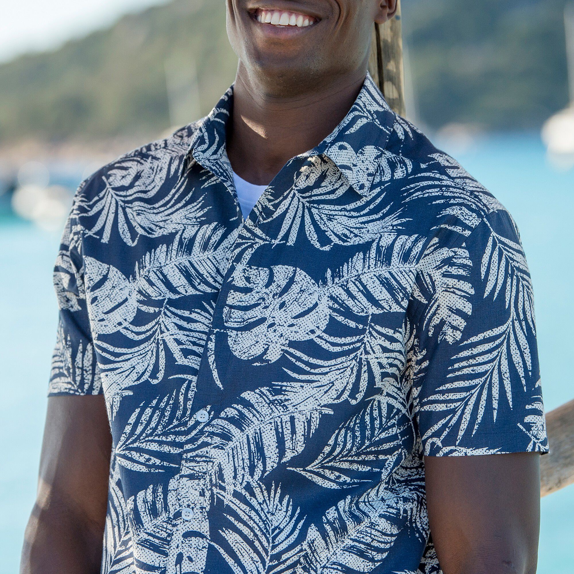 Chemise imprimée manches courtes