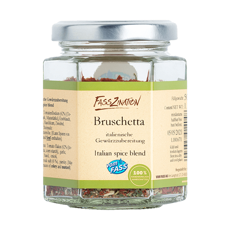 Bruschetta rosso getrocknet