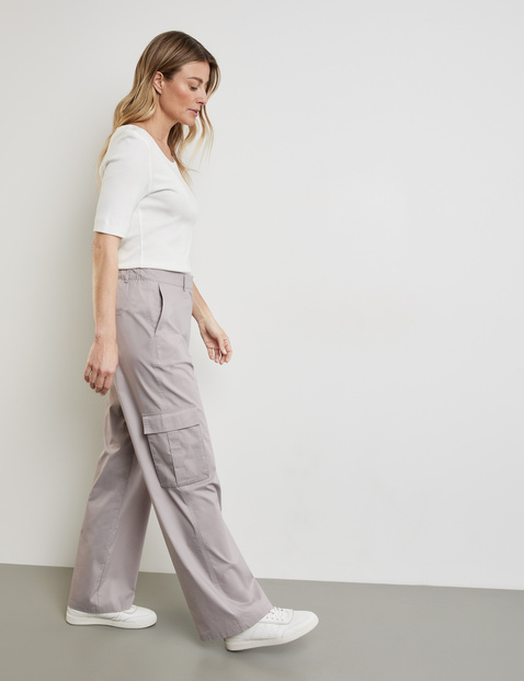 Cargohose MIR꞉JA WIDE LEG mit rückseitigem Dehnbund