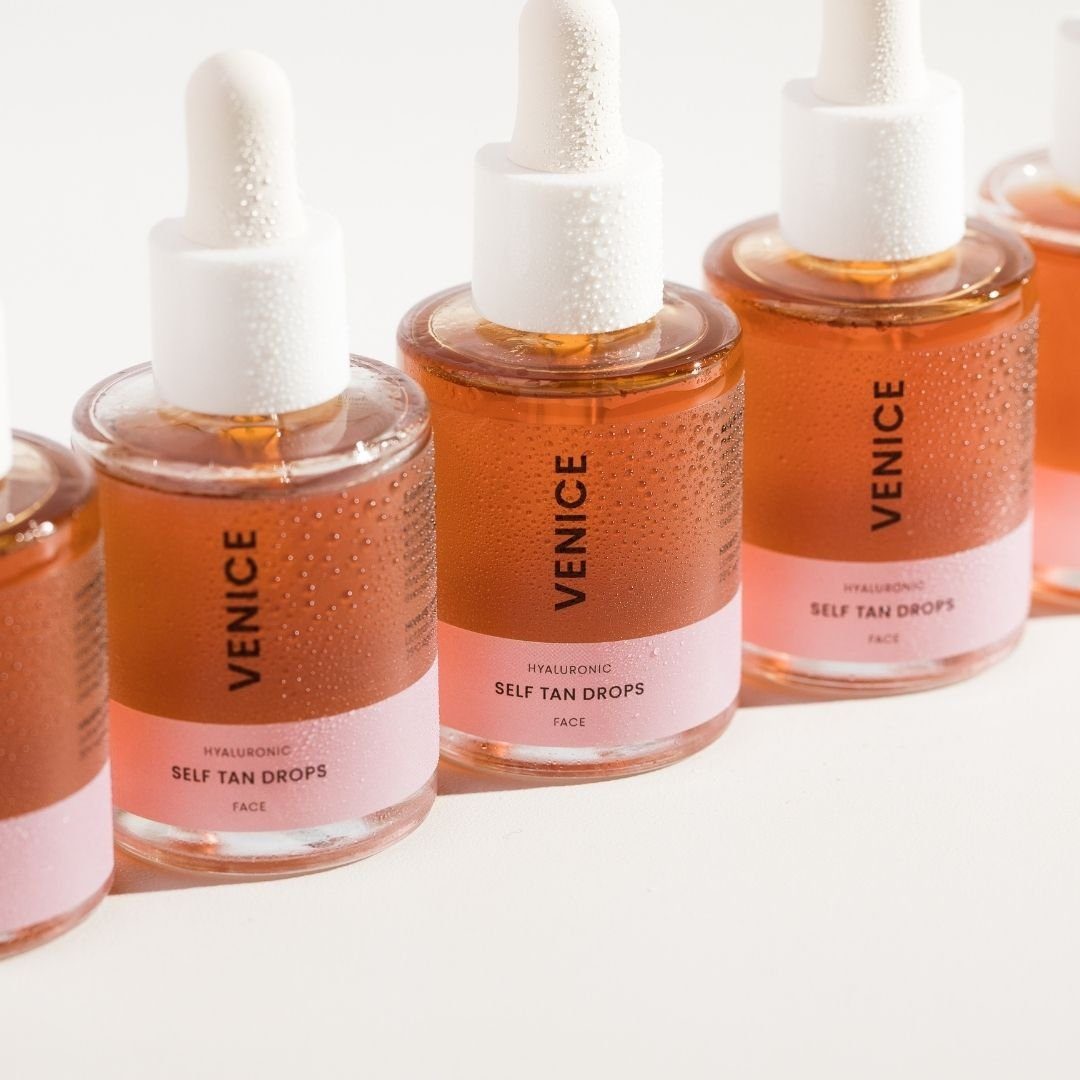 VENICEBODY Selbstbräunungsserum Anti Aging Self Tan Drops (Hyaluronic) - BODY
