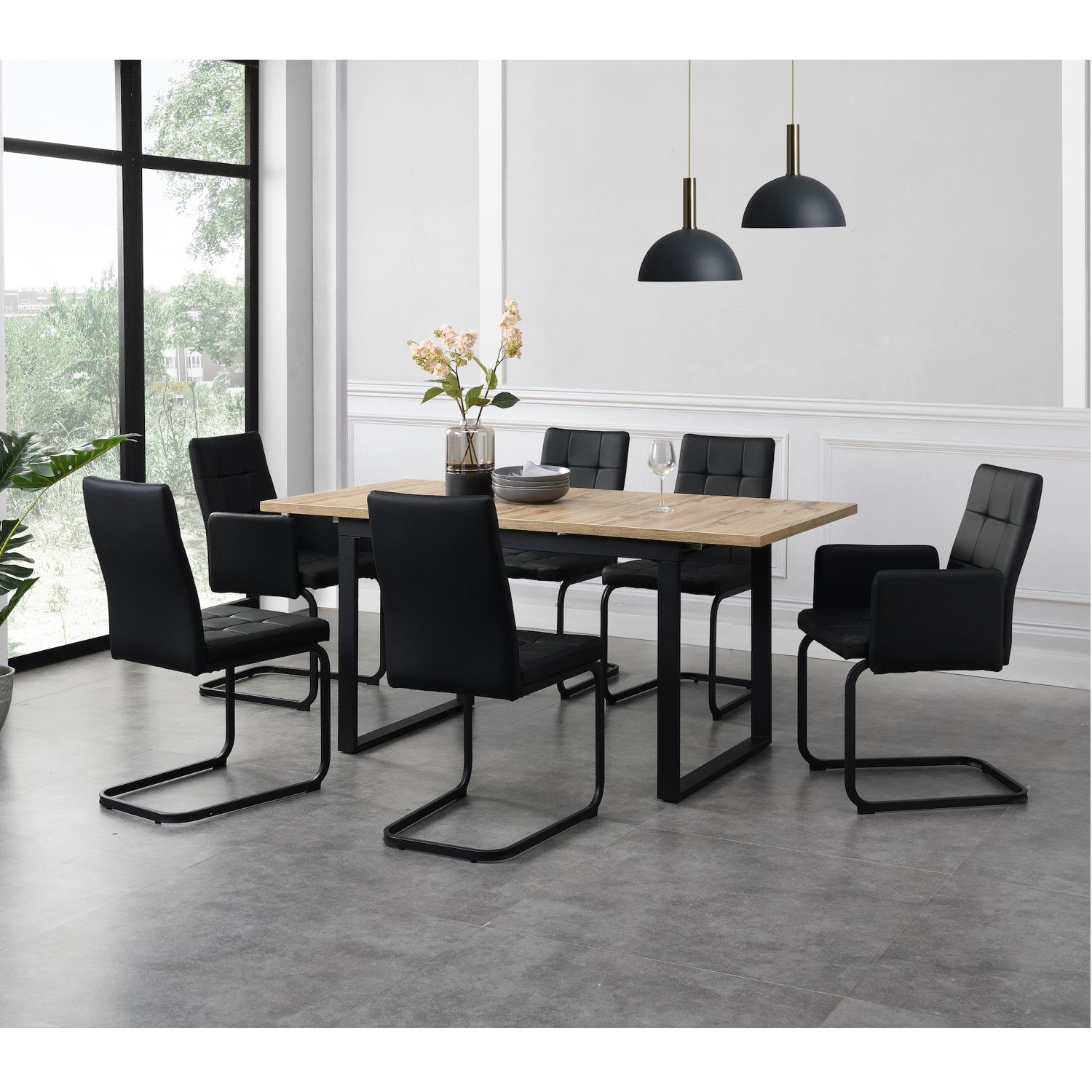 B&D home Esstisch Ausziehtisch SILAS, ausziehbar, 120-160cm