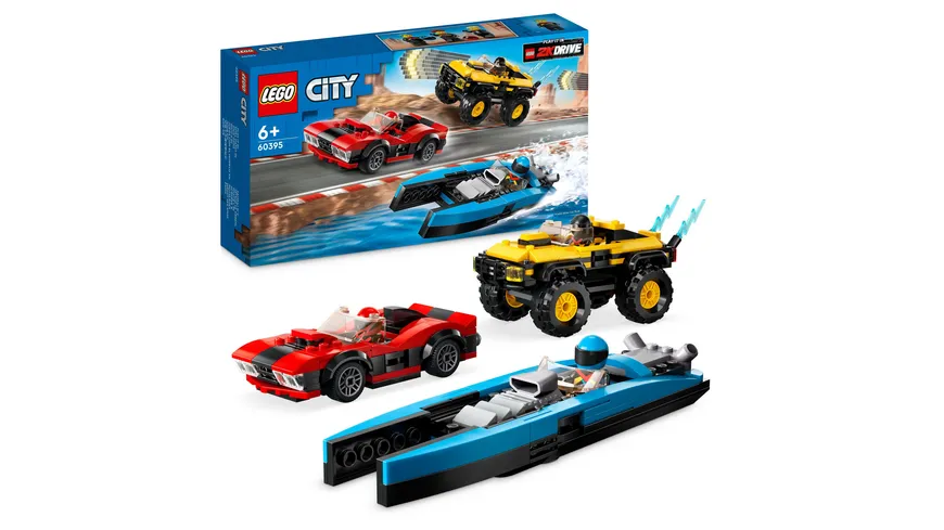 LEGO City 60395 Rennfahrzeuge Kombiset