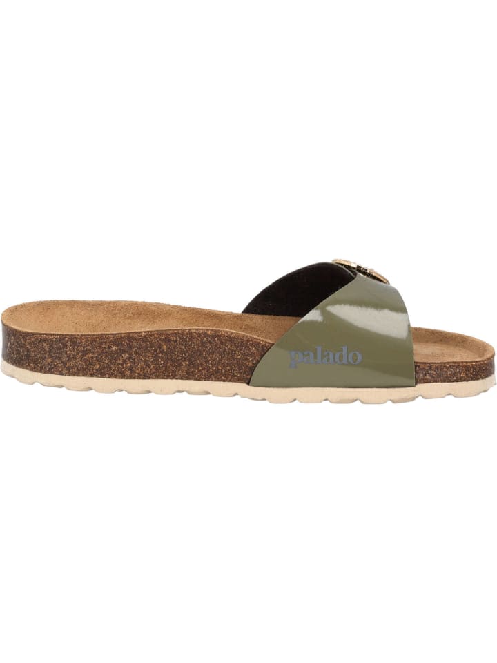 palado Pantoletten in khaki lack günstig kaufen