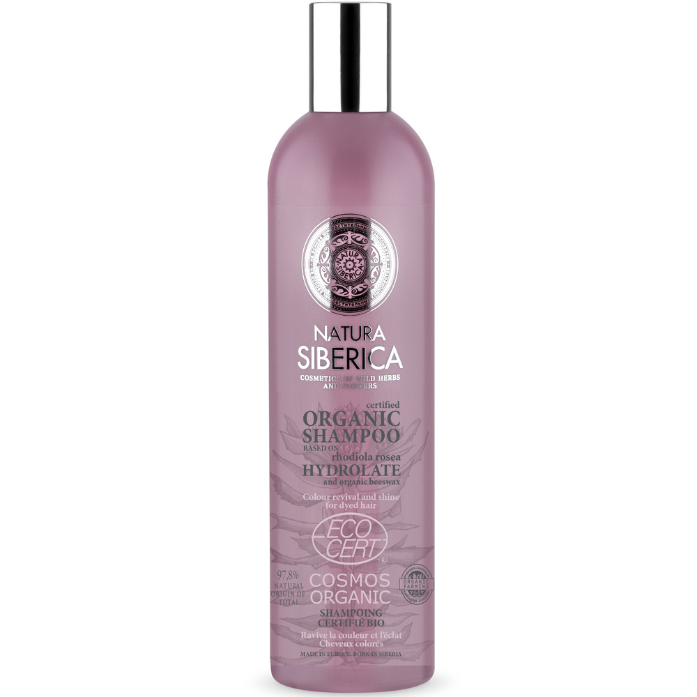 Natura Sibérica Shampoing à l'Hydrolat de Rhodiola Rosea Shampoing Cheveux Colorés
