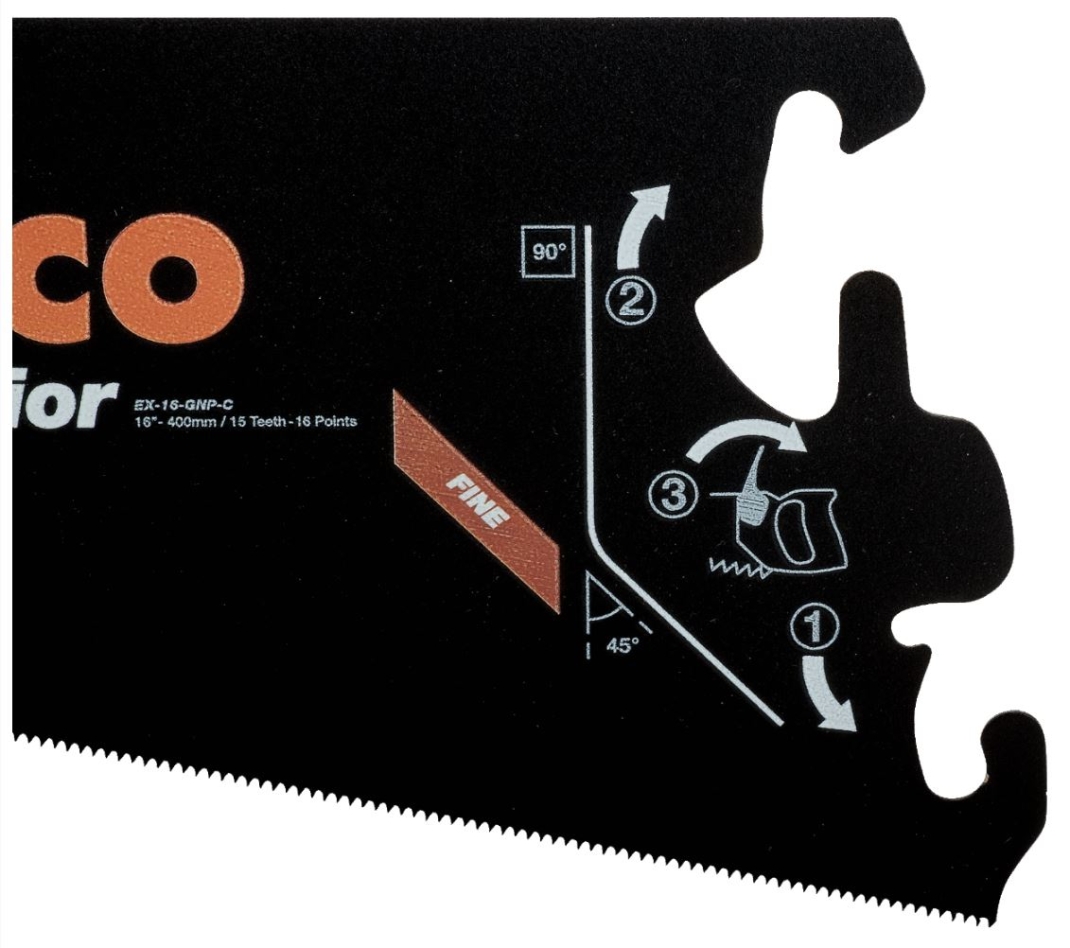 Lamă de ferăstrău Bahco EX-16-GNP-C Superior™, pentru mânere BHS, pentru uz general, 15/16 TPI, 16