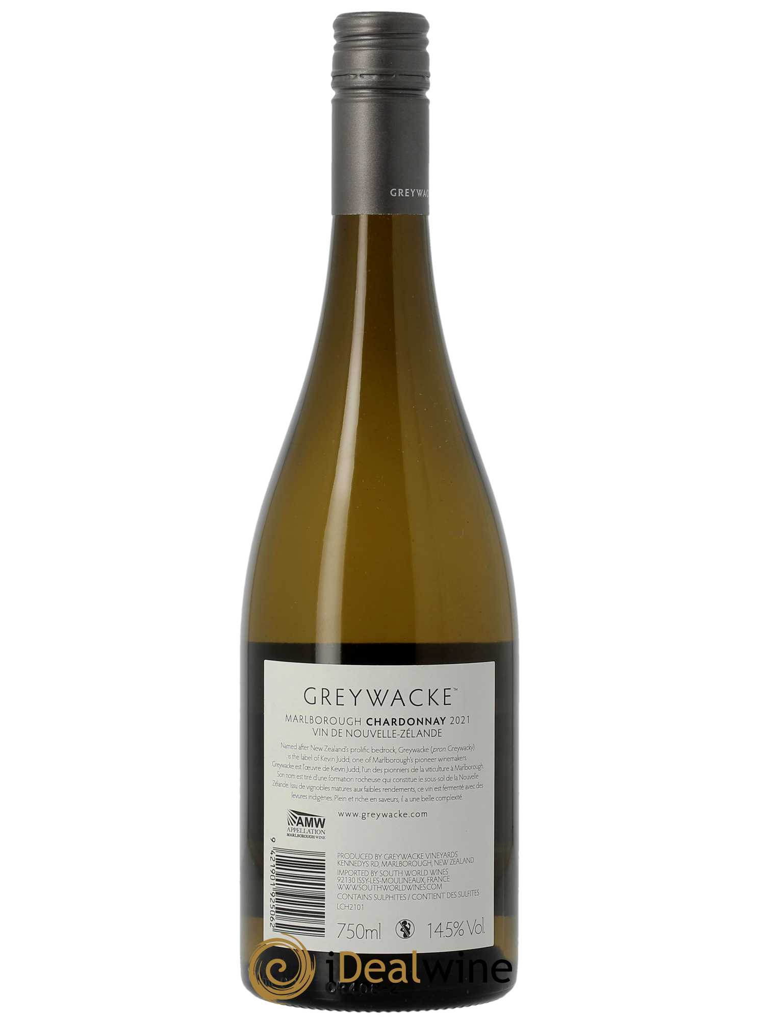 Marlborough Greywacke Chardonnay  2021 - Lot de 1 Bouteille