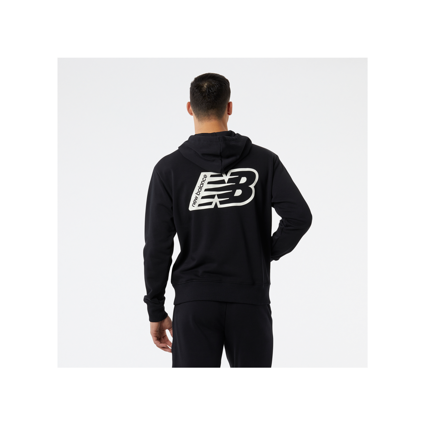New Balance Fleece Hoody Schwarz FBK