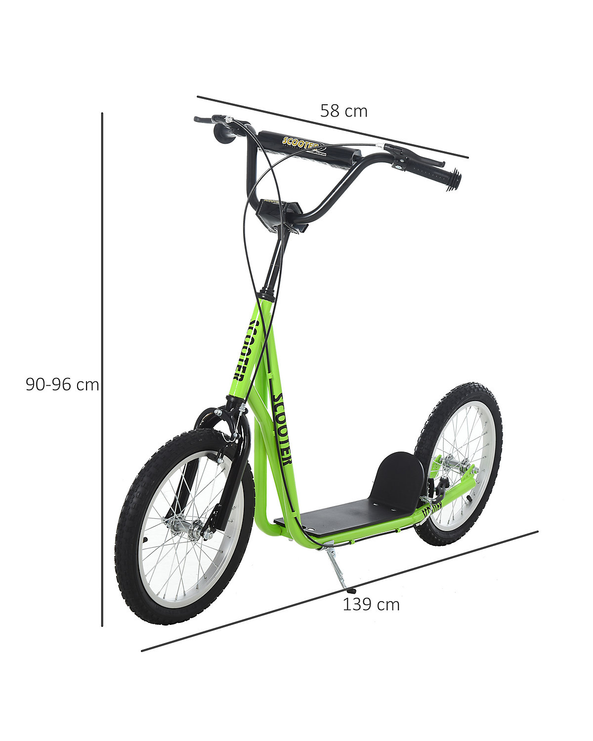 Kinderscooter mit Handbremse