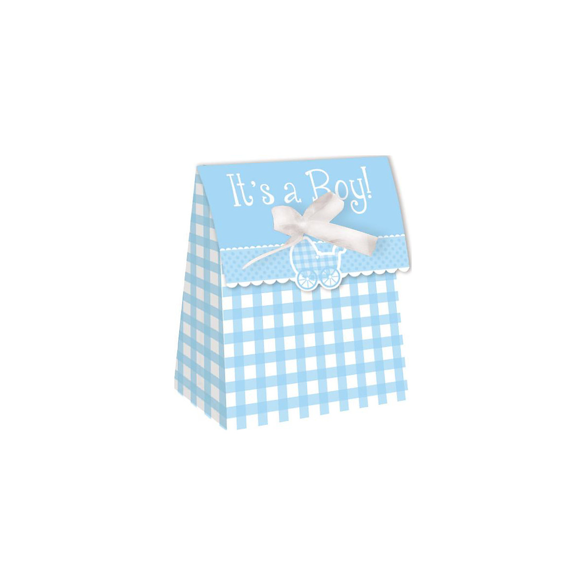 Geschenkbox Mitgebselbox Hurra Ein Junge, Karton, 11 x 9,5 cm, 12 Stück