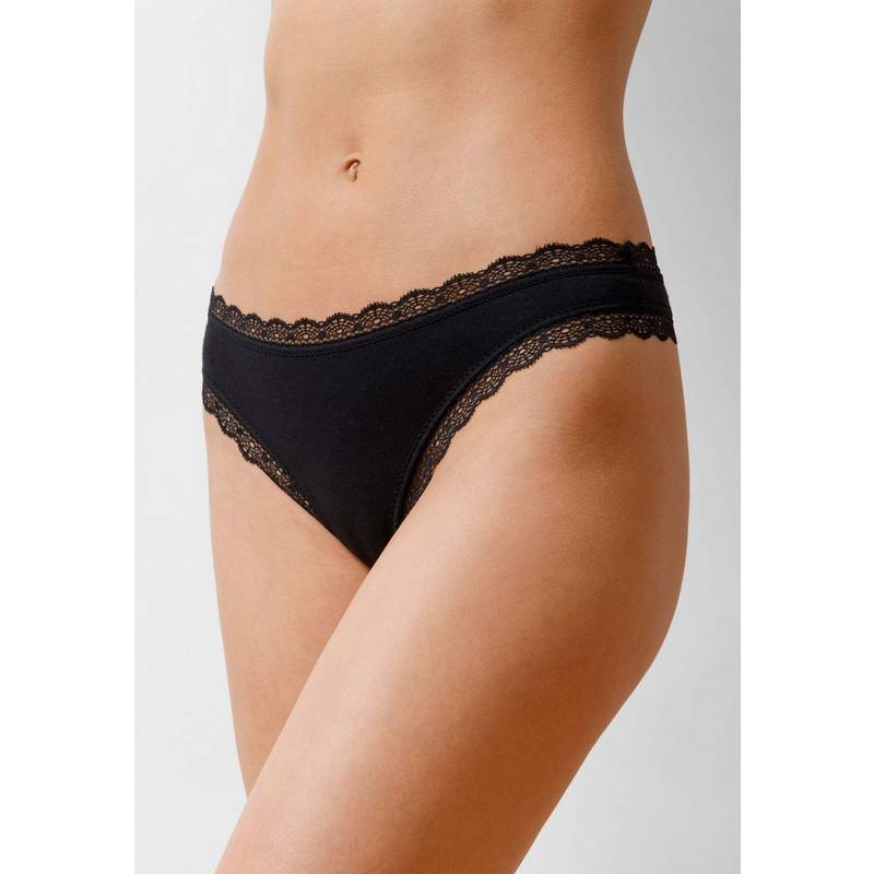 Snocks Tangas mit Spitze aus Bio-Baumwolle Unterhose Damen