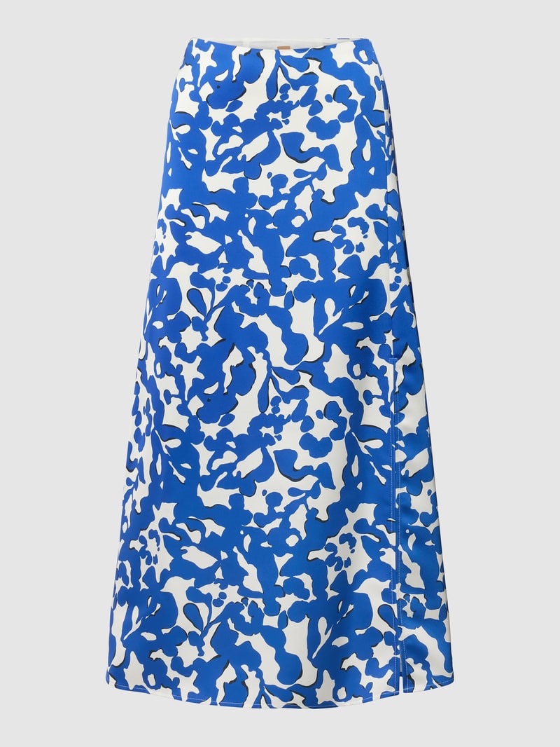 Midirock mit Gehschlitz Modell 'Veconty' in royalblau