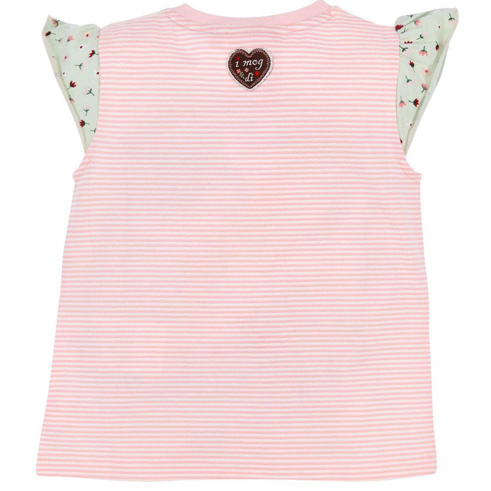 BONDI Trachtenbluse BONDI Baby Mädchen T-Shirt 'Bambi' 86751, Weiß Ro