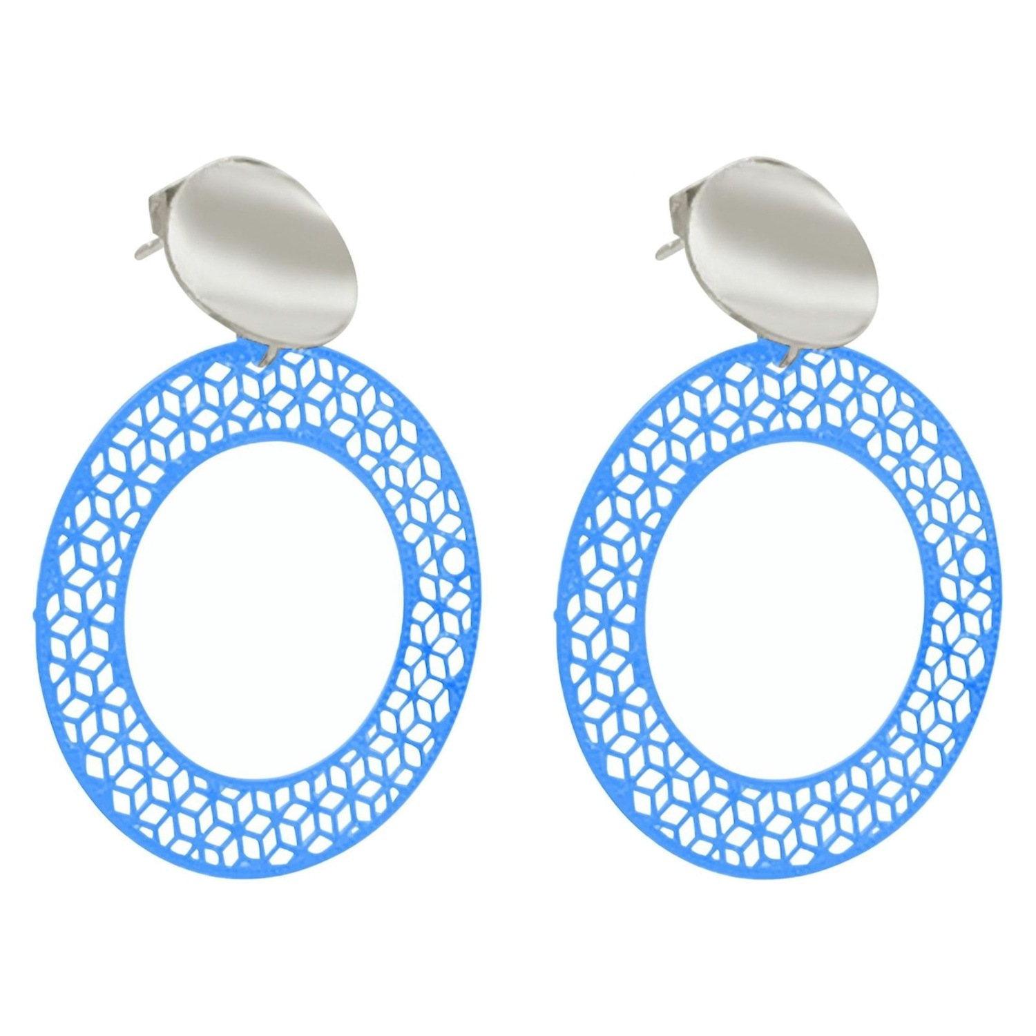 Ohrhänger 'Ohrhänger Mandala Kreis BLUE CIRCLE'