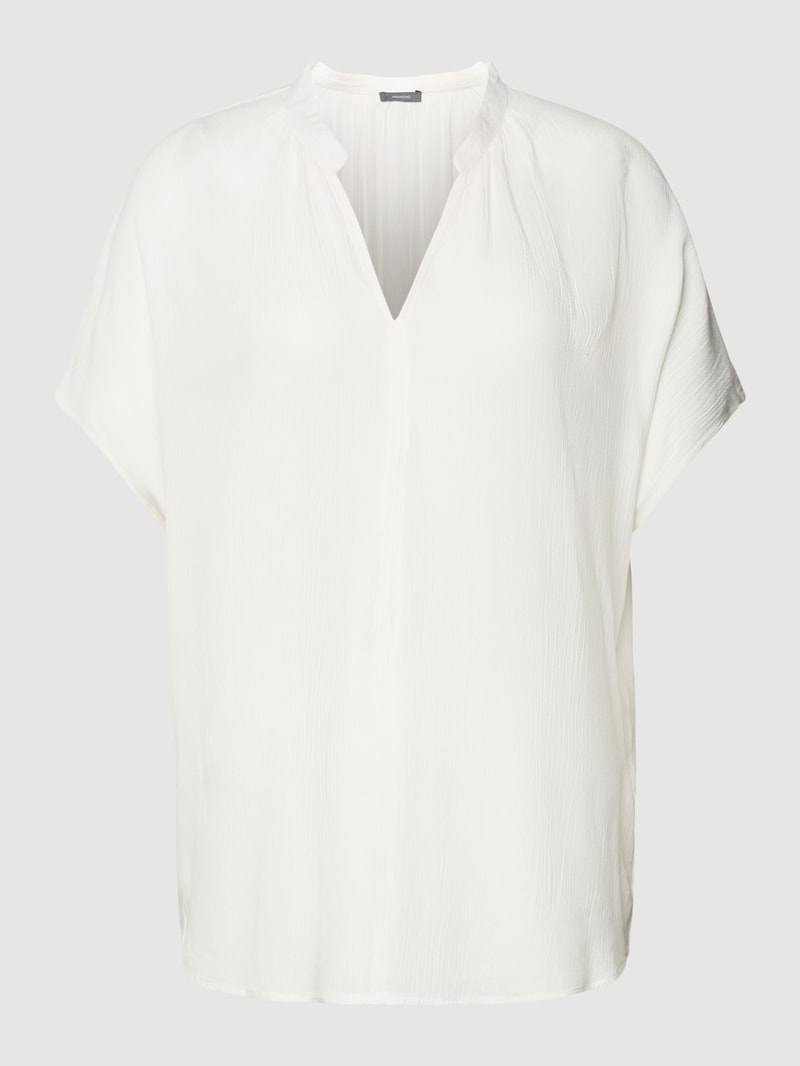 Bluse in semitransparenter Optik in offwhite