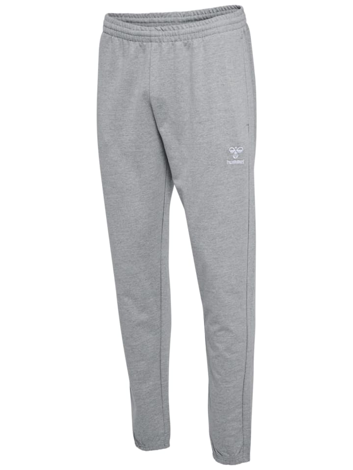 Hummel Jogginghose Regular Fit Sweatpants elastischer Bund in Grau-2 günstig kaufen