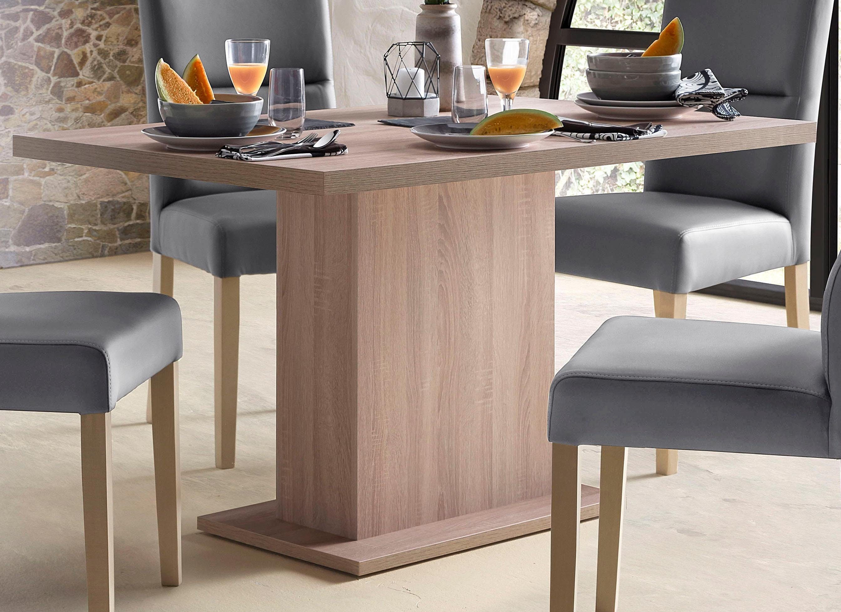 Home affaire Säulen-Esstisch Cross, Breite 136 cm