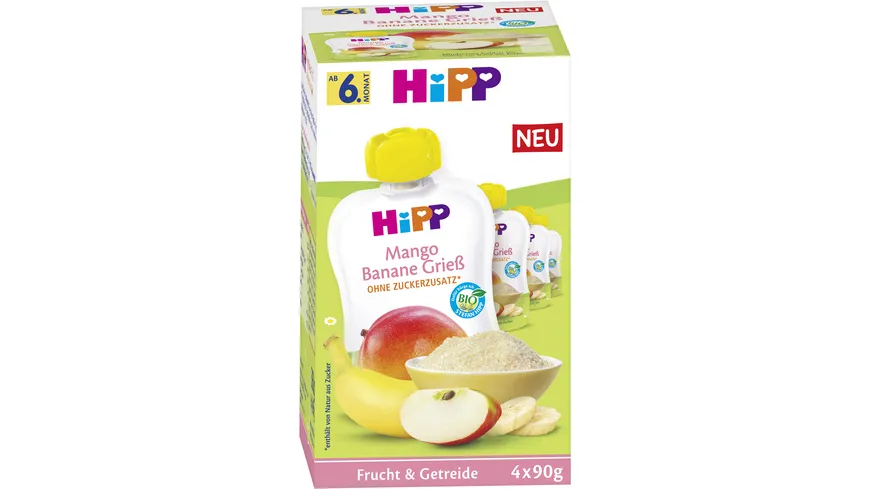 Hipp Mango Banane Grieß Quetschie 360 g