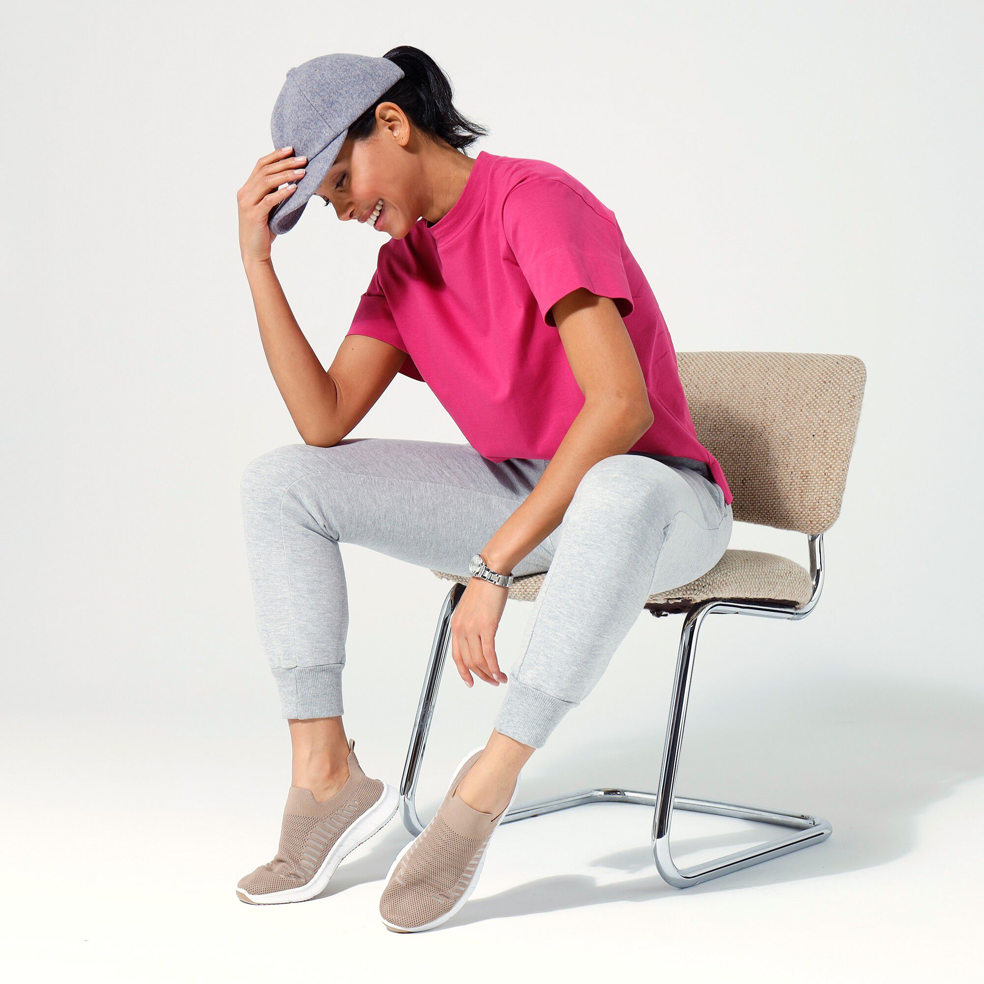 Pantalon jogging en molleton gratté