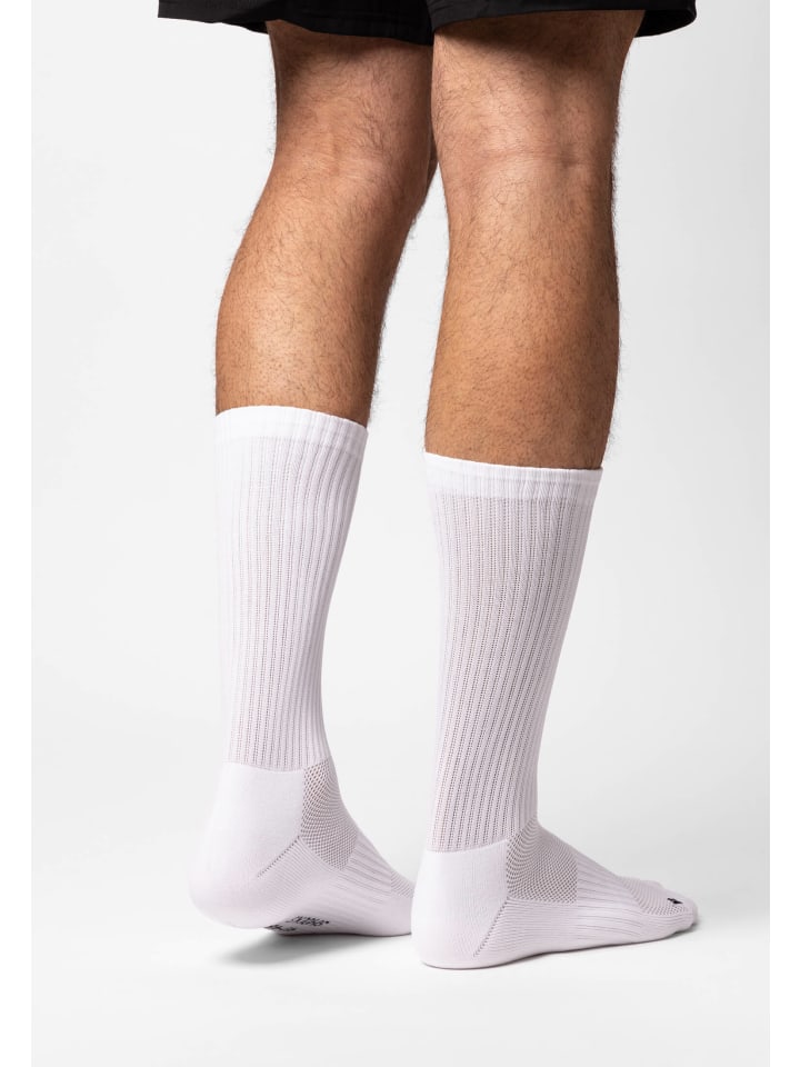 SNOCKS Hohe Laufsocken 4 Paar in Weiß günstig kaufen