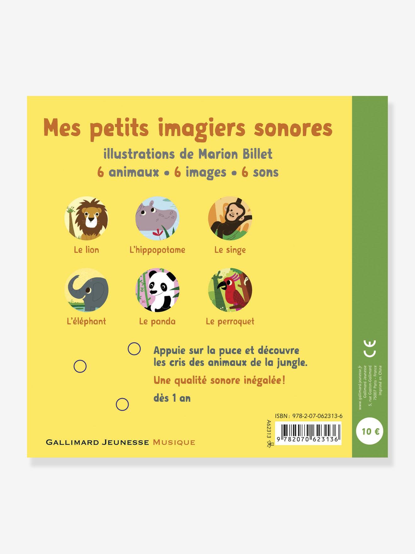 Livre sonore La jungle GALLIMARD JEUNESSE jaune