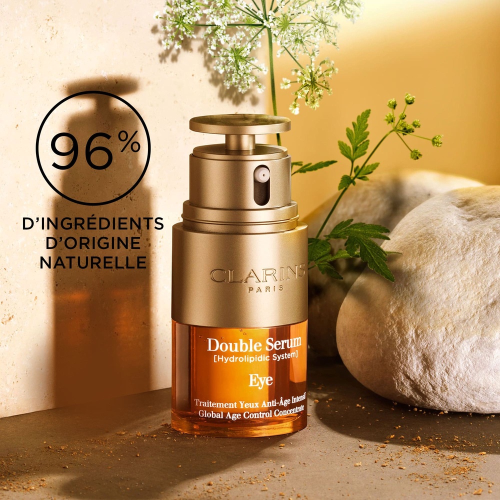 Clarins Double Serum Eye   Traitement Yeux Antiâge Intensif Contour des yeux